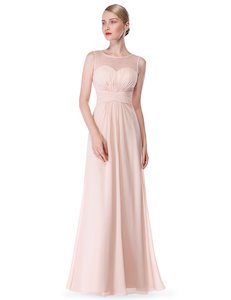 Blush Bridesmaids Dresses: Women's Elegant Long Evening Party Dress