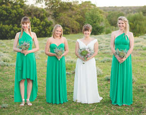 Infinity Dress: Emerald Green Maxi Infinity Dress