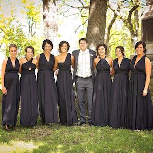 Infinity Dress: Black Maxi Infinity Dress