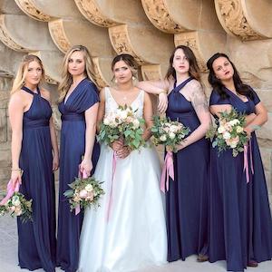 Infinity Dress: Navy Blue Maxi Infinity Dress