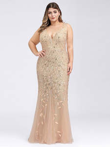 Lily Fishtail Sequin Evening Dress