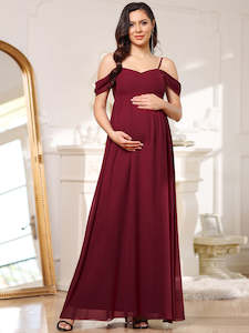Maternity Dresses: Sleeveless Sweetheart Neckline Maternity Dress