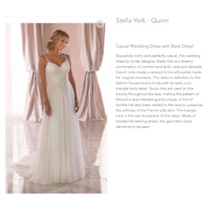Pre Loved Wedding Dresses: Stella York Quinn wedding dress