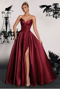 Ball Dresses: Kyra Satin Corset top dress