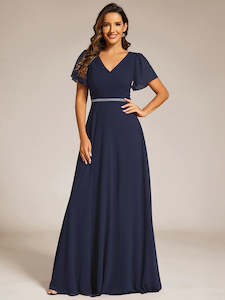 Blue Bridesmaids Dresses: Tara Chiffon Dress