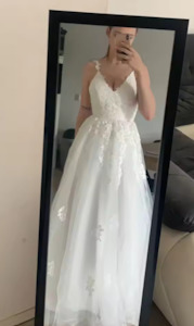 Simple White Wedding Dresses: Alicia Lace wedding dress