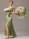 Polly Satin Dress with Sleeves