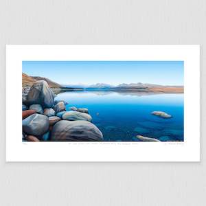 South Island Prints: Mt Cook Across Lake Pukaki 150