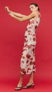 STAPLE THE LABEL Lumi Mesh Midi Dress