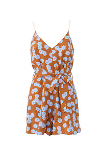 Resort: La La Playsuit - Bronze/Blue