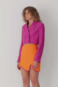 Sale Coats Jackets: Barbados Crop Blazer - Magenta