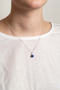 Lapis Pendant - Sterling Silver