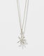 Daisy Charm Necklace - Silver