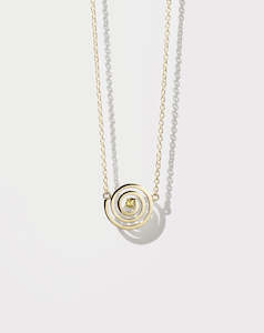 Sale Leather Goods Jewellery: Spiral Necklace Set - Gold Plate with Peridot