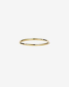 Sale Leather Goods Jewellery: 1mm Halo Band - Gold Plated
