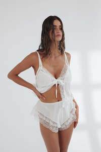 Under 200 Sale: Harriet Camisole - White