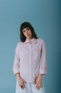 Shirts: Marquee Shirt - Pink Stripe