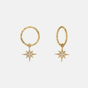North Star Mini Hoops - Gold Plate