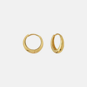 Mini Positano Hoops - Gold Plate