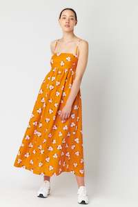 Carlotta Sundress - Tangerine