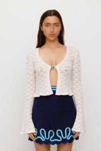 Amara Knit Cardigan - Creme
