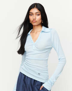 Sale Tops: Louise Knit Top - Blue