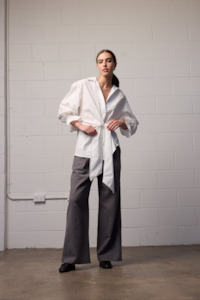 Sale Tops: Kaya Wrap Shirt - White