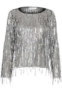 Sale Tops: Sandie Top - Silver