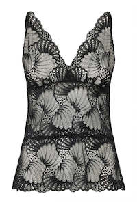 Blouses: Daisy Singlet Top - Black