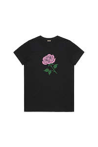 South Of Eden: Rose Tee - Black