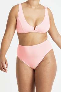 Whitney High Waist Brief - Rosy