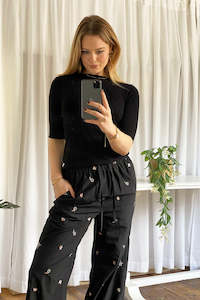 South Of Eden: Calliope Top - Black