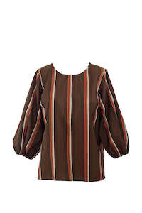 South Of Eden: Athena Blouse - Stripe