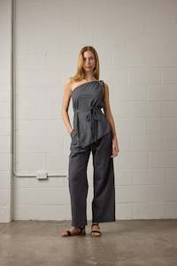 Rhea Pant - Black Stipe