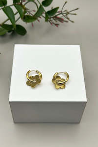 Earrings: Daisy Hoops