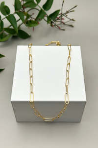 Under 100 Jewellery: Chain Link Necklace - Gold Plated 45cm