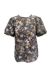 Tilly Tee - Black Flower Print
