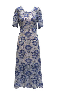 Dara Dress - Blue Lace