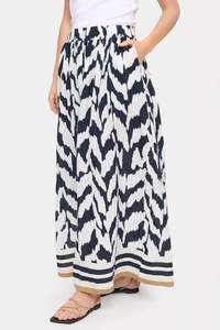 St Tropez: Khloe Skirt - Black Monochrom