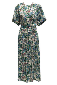 Tilly Dress - Green/Blue Floral