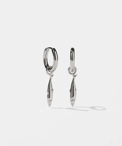 Sardine Charm Earrings - Sterling Silver