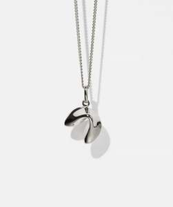 Fortune Cookie Charm Necklace - Sterling Silver