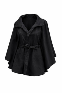 Octavia Wrap Coat - Black