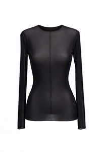 South Of Eden: Zarra Mesh Top - Black