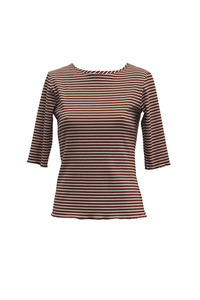 South Of Eden: Calliope Top - Walnut Stripe