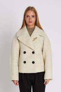 Coats Jackets Knits: Marion Coat - Off White