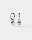 Tulip Charm Earrings - Silver
