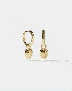 Tulip Charm Earrings - Gold Plated