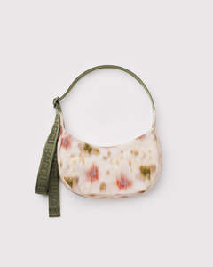 Full Price: Small Nylon Crescent Bag - Abstract Floral