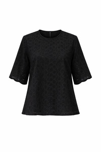 Olly Top - Black Broderie